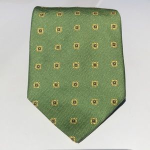 Brooks Brothers Green with Gold Accents Tie